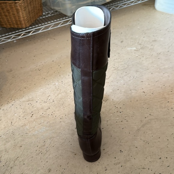 Tory birch  nylon leather - hunter green brown size 6 - Picture 4 of 6